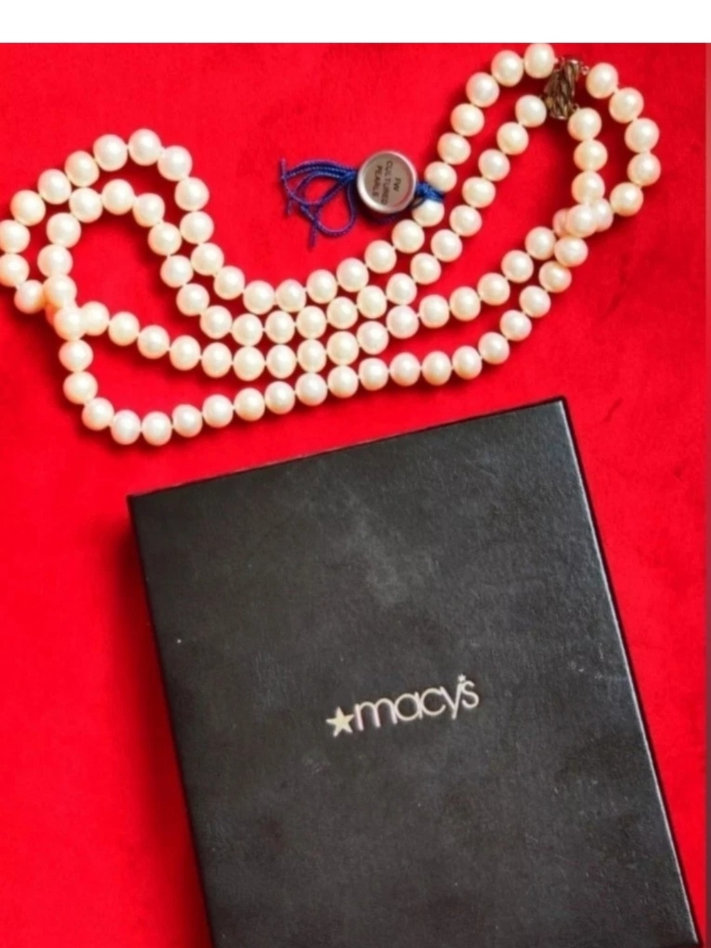 Macys Womens FW (Freshwater Pearls 5mm in Diameter) Double Row Approx. 18"& 20"